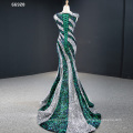 Jancember RSM66928 Vestido De Noche Mermaid Ladies Dinner Luxury Lady Elegant Dress Evening